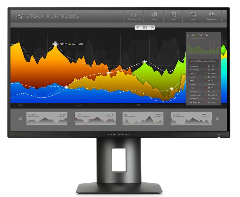 HP Z27n computer monitor 68.6 cm (27") 2560 x 1440 pixels 2K Ultra HD LED Black
