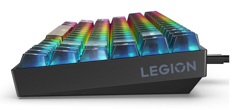Lenovo GY41P80871 keyboard Gaming USB Thai Black, Transparent