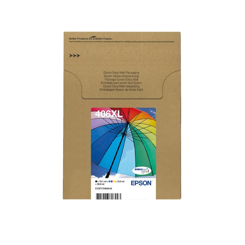 Epson Multipack 4-colour 406XL Umbrella DURABrite Ultra EasyMail Ink