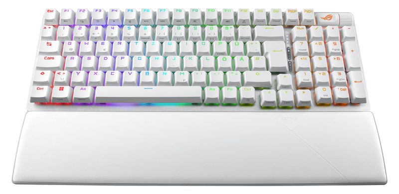 ASUS ROG Strix Scope II 96 Wireless keyboard Gaming USB + RF Wireless + Bluetooth QWERTZ German White
