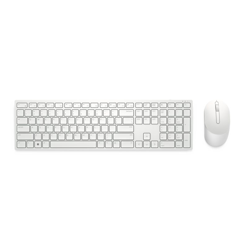 DELL Pro Keyboard and Mouse - KM5221W - Russian (QWERTY) - White