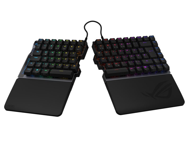 ASUS ROG Falcata keyboard Gaming USB + RF Wireless + Bluetooth QWERTZ German Black