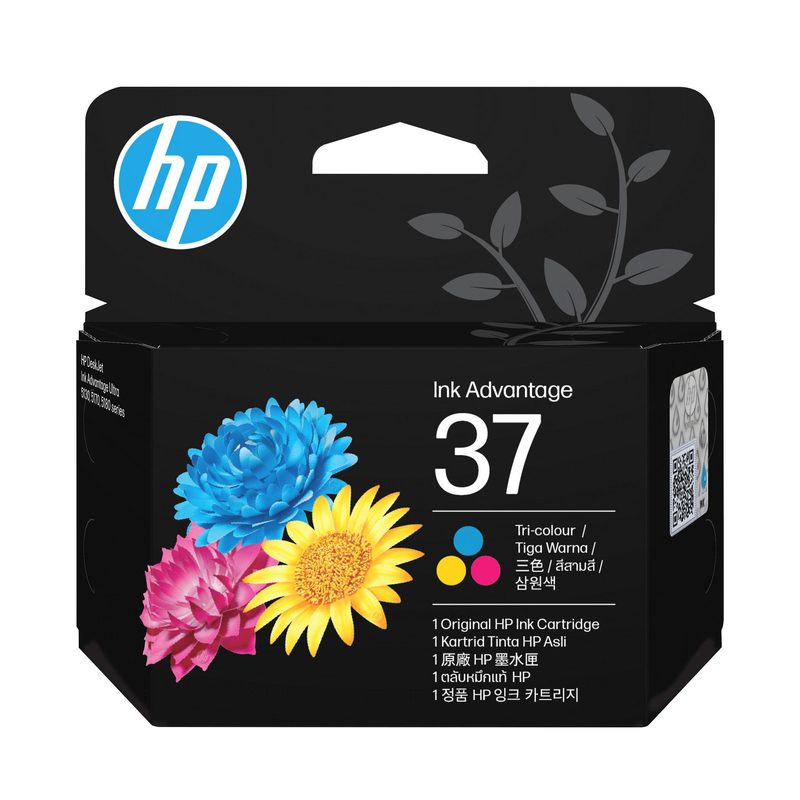 HP 37 Tri-color Original Ink Cartridge