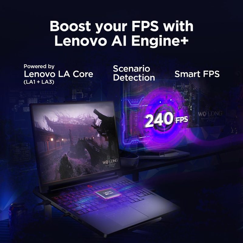 Lenovo Legion Pro 7 16IAX10H Intel Core Ultra 9 290HX Plus Laptop 40.6 cm (16") WQXGA 32 GB DDR5-SDRAM 1 TB SSD NVIDIA GeForce RTX 5080 Wi-Fi 7 (802.11be) Windows 11 Home Black English