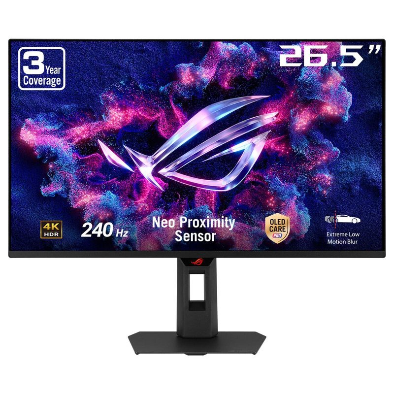 ASUS ROG Strix OLED XG27AQDMG computer monitor 67.3 cm (26.5") 2560 x 1440 pixels Wide Quad HD LCD Black