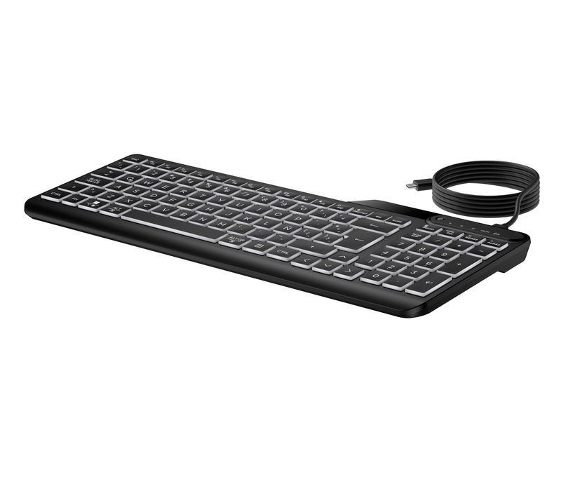 HP 405 Multi-Device BL WD KBD AZERTY BE keyboard Office USB Black