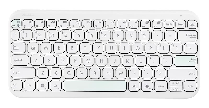 ASUS Marshmallow KW100 keyboard Home Bluetooth White