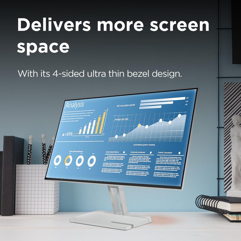 Lenovo L27i-4A computer monitor 68.6 cm (27") 1920 x 1080 pixels LCD Grey
