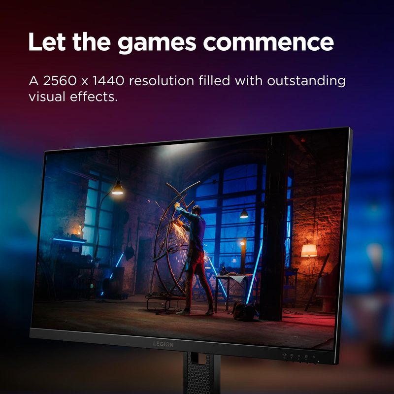 Lenovo Legion Pro 27Q-10 computer monitor 67.3 cm (26.5") 2560 x 1440 pixels Wide Quad HD QD-OLED Black