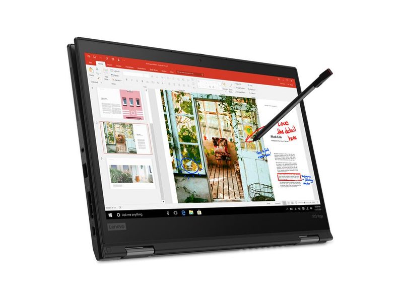 Lenovo ThinkPad X13 Yoga Gen 1 Intel® Core™ i7 i7-10510U Hybrid (2-in-1) 33.8 cm (13.3") Touchscreen Full HD 16 GB DDR4-SDRAM 512 GB SSD Wi-Fi 6 (802.11ax) Windows 10 Pro Black