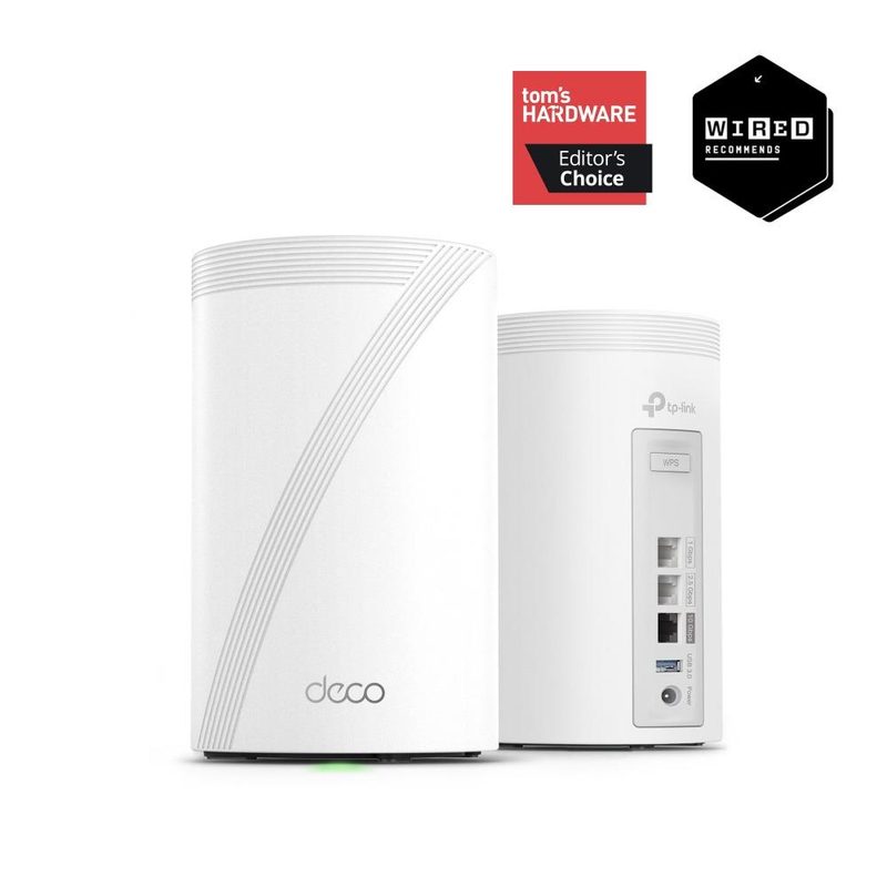 TP-Link Deco BE68 (2 pack) BE14000 Tri-Band Whole Home Mesh WiFi 7 System