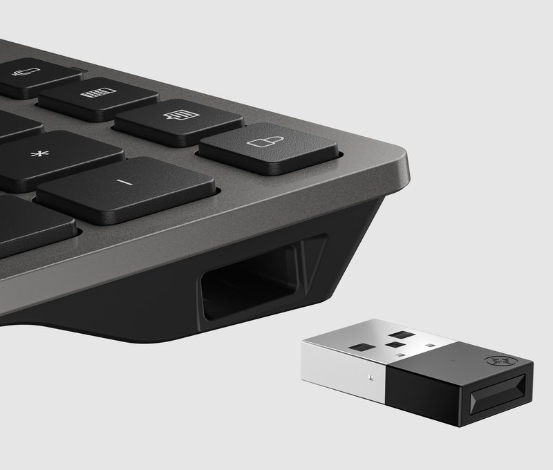 HP KBD 720Multi-DeviceRchrgblWL FR keyboard Home/Office USB + Bluetooth Black