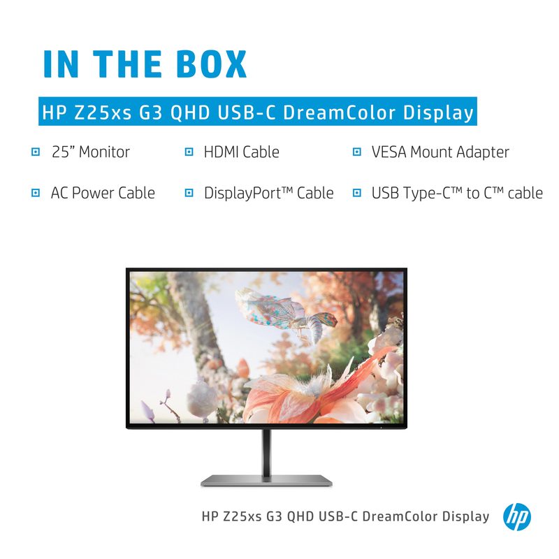 HP Z25xs G3 QHD USB-C DreamColor Display