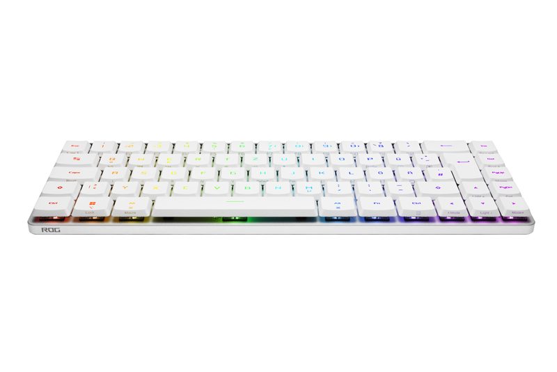 ASUS ROG Falchion RX Low Profile keyboard Gaming USB + RF Wireless + Bluetooth White