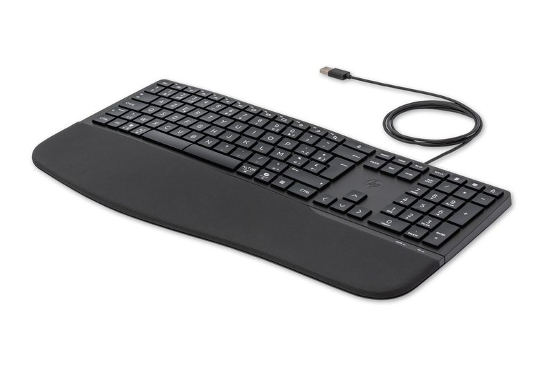 HP 480 Comfort Wired keyboard Home USB AZERTY Belgian Black