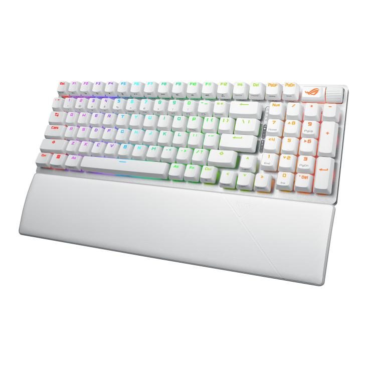 ASUS X901 SCOPE II 96 WL/WHT/NXSW/US/PBT keyboard Gaming USB + RF Wireless + Bluetooth White