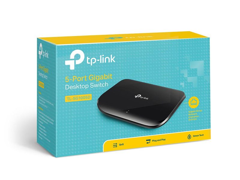 TP-Link TL-SG1005D(UN) network switch Unmanaged Gigabit Ethernet (10/100/1000) Black