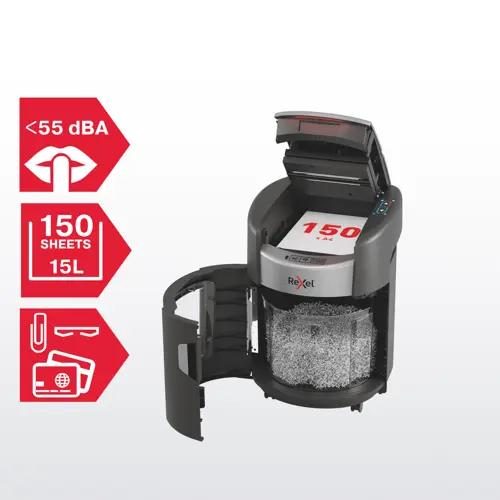Rexel ShredMax AutoFeed+ 150X Cross Cut Paper Shredder