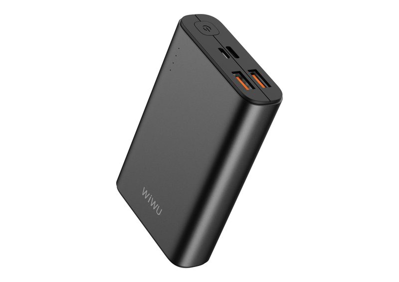 WiWU JC-05 Ultra Slim Dual 3A Fast Charge Power Bank 10000mAh Portable USB-C 3.0 Power Source for Mobile