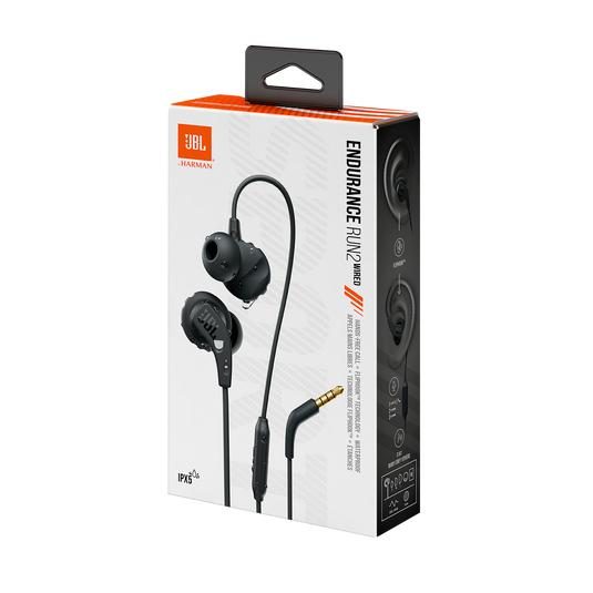 JBL Endurance Run 2 Wired Headphones In-ear Calls/Music/Sport/Everyday Black