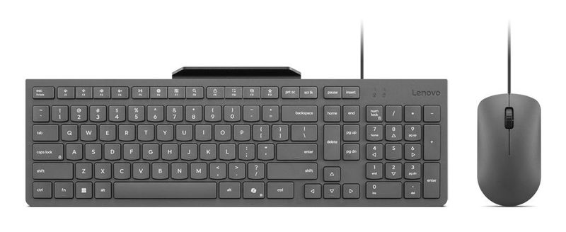 Lenovo GX31R09794 keyboard Mouse included Home/Office USB Spanish Grey