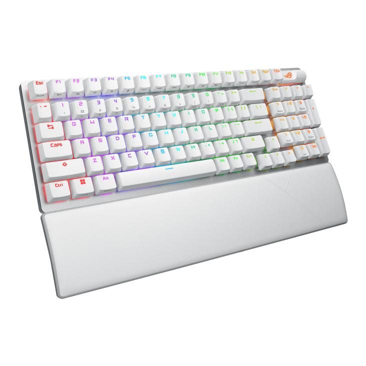 ASUS X901 SCOPE II 96 WL/WHT/NXSW/US/PBT keyboard Gaming USB + RF Wireless + Bluetooth White