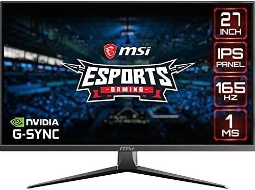 MSI FHD IPS Gaming G-Sync Compatible HDR Ready 1ms 1920 x 1080 165Hz Refresh Rate 27″ Gaming Monitor (Optix MAG2732)