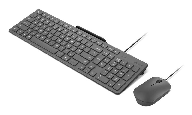 Lenovo GX31R09794 keyboard Mouse included Home/Office USB Spanish Grey