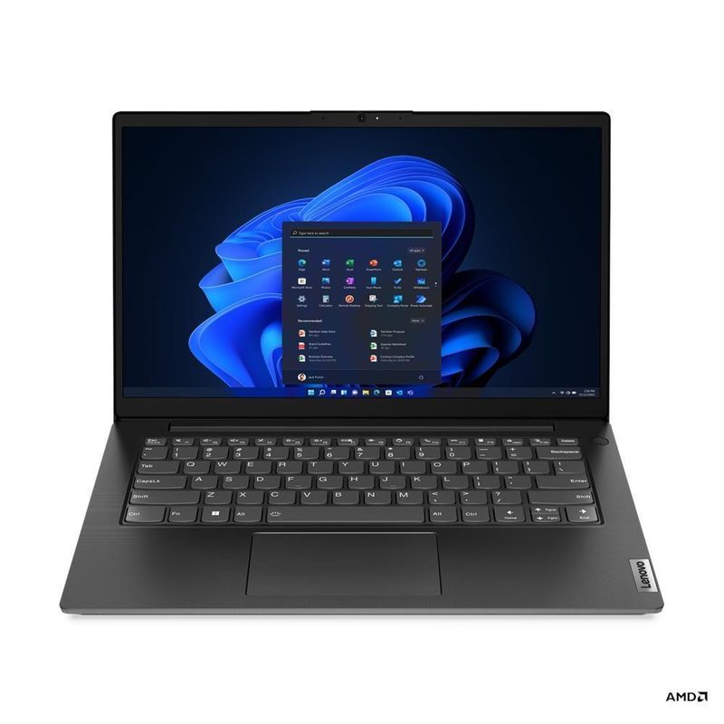 Lenovo V14 G3 ABA AMD Ryzen™ 5 5625U Laptop 35.6 cm (14") Full HD 8 GB DDR4-SDRAM 256 GB SSD Wi-Fi 6 (802.11ax) Windows 11 Pro Black French