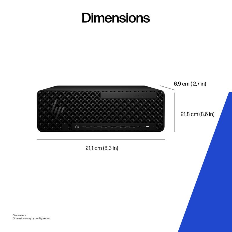 HP Z2 SFF G1i Intel Core Ultra 9 285K 32 GB DDR5-SDRAM 1 TB SSD NVIDIA RTX 2000 Ada Windows 11 Pro Workstation AI Workstation, AI PC Black