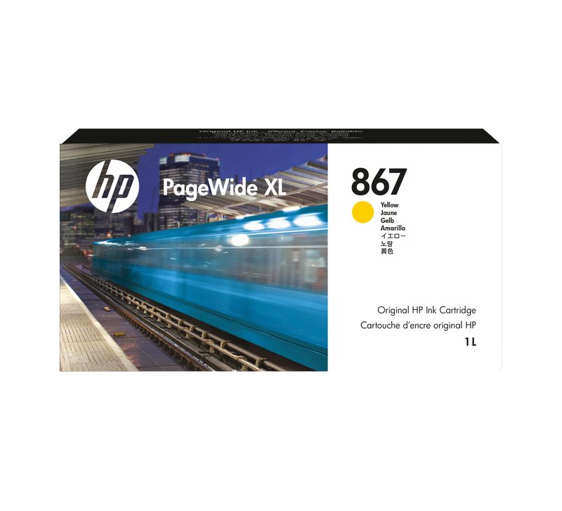 HP 867B 1-liter Yellow PageWide XL Ink Cartridge