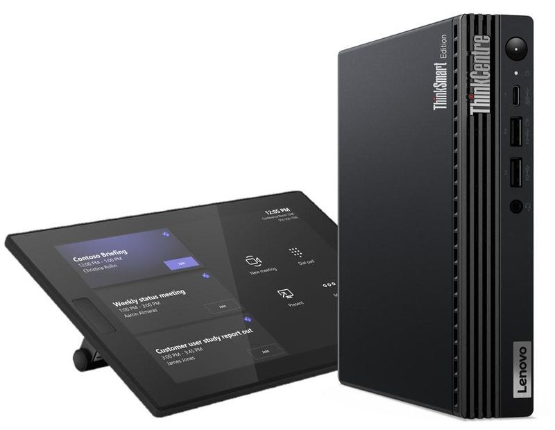 Lenovo ThinkSmart Tiny Kit + Controller Intel® Core™ i3 i3-13100T 16 GB DDR4-SDRAM 256 GB SSD Windows 11 IoT Enterprise Mini PC Black