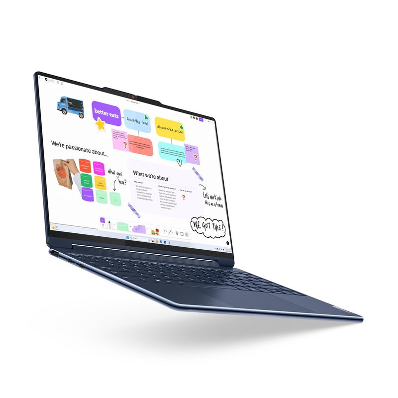 Lenovo Yoga 9 2-in-1 14IMH9 Intel Core Ultra 7 155H Hybrid (2-in-1) 35.6 cm (14") Touchscreen 2.8K 16 GB LPDDR5x-SDRAM 1 TB SSD Wi-Fi 6E (802.11ax) Windows 11 Home Blue German