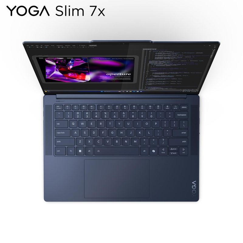 Lenovo Yoga Slim 7 Copilot+ PC Snapdragon X1E-78-100 Laptop 36.8 cm (14.5") Touchscreen 3K 16 GB LPDDR5x-SDRAM 1 TB SSD Wi-Fi 7 (802.11be) Windows 11 Home Blue Italian