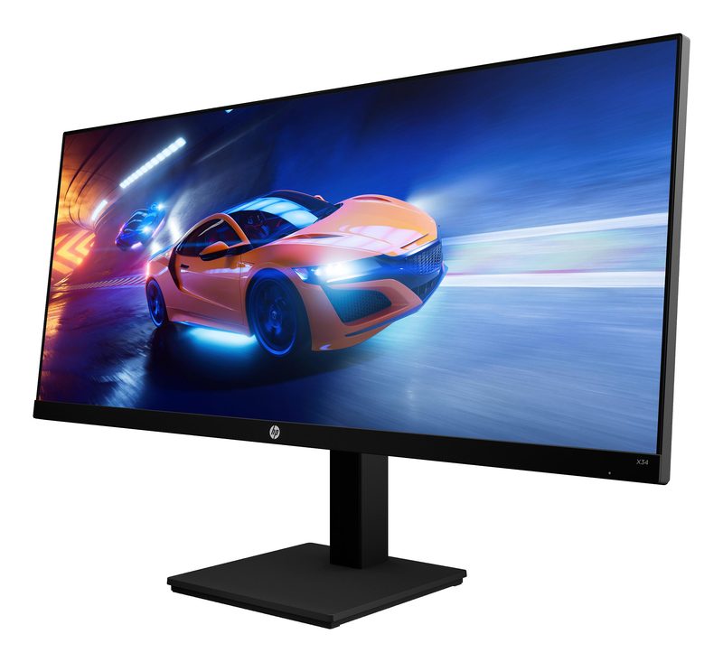 HP X34 computer monitor 86.4 cm (34") 3440 x 1440 pixels Wide Quad HD Black
