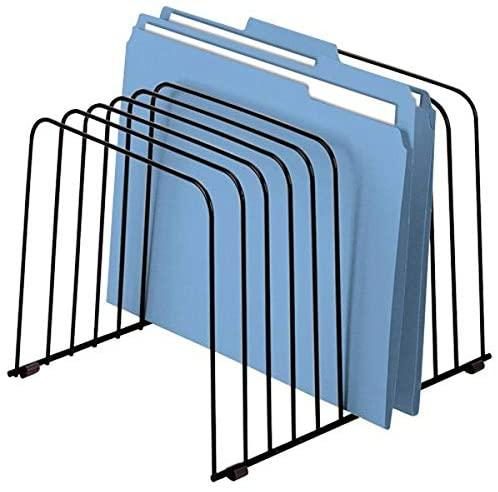 Fellowes 72112 Desktop Organizer, 11 Sections, Wire, 9″ x 11-3/8″ x 8″, Black
