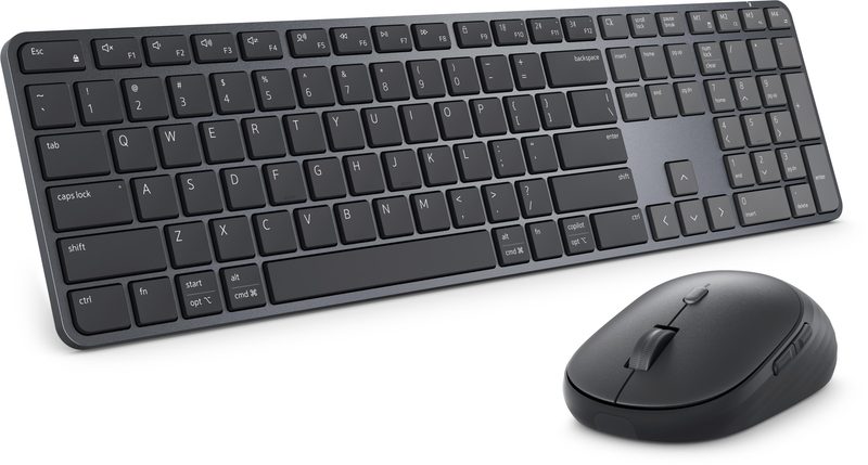 DELL Pro 7 Slim KM726 keyboard Mouse included Home/Office RF Wireless + Bluetooth QWERTZ German Black