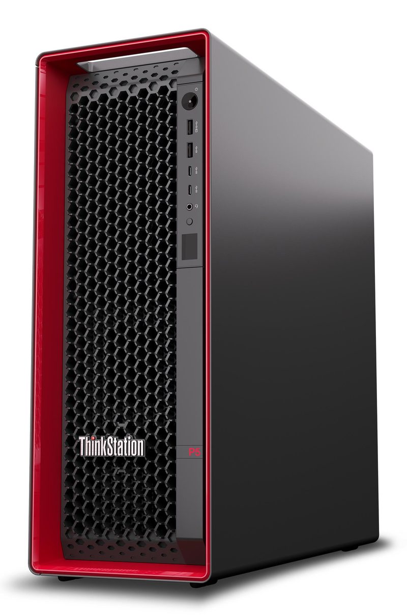 Lenovo ThinkStation P5 Intel Xeon W w5-2545 64 GB DDR5-SDRAM 1 TB SSD Windows 11 Pro for Workstations Tower Workstation Black, Red