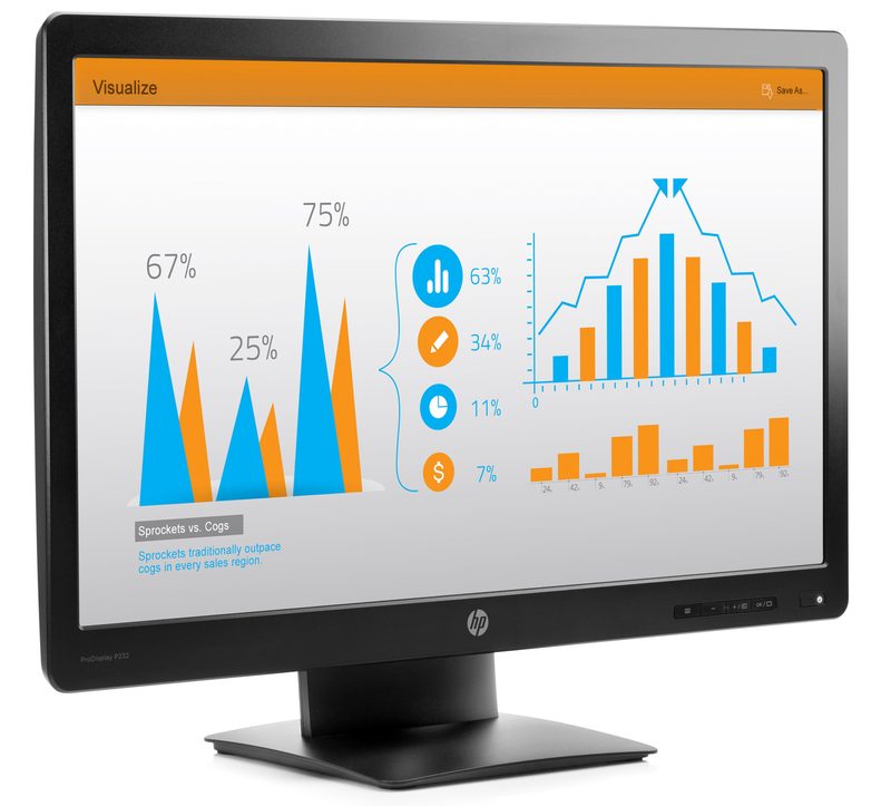 HP ProDisplay Monitor P232 de 23 pulgadas computer monitor 58.4 cm (23") 1920 x 1080 pixels Full HD LED Black