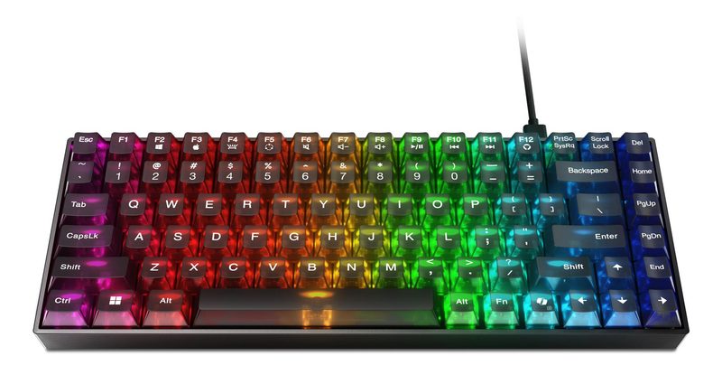 Lenovo GY41P80871 keyboard Gaming USB Thai Black, Transparent