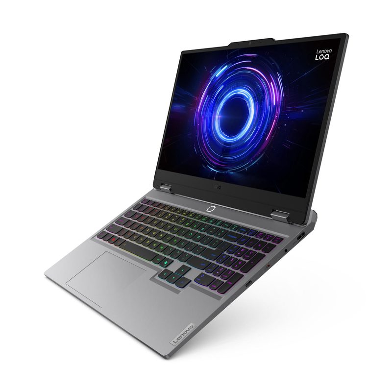 Lenovo LOQ 15IRX10 Intel® Core™ i7 i7-13650HX Laptop 39.6 cm (15.6") Full HD 32 GB DDR5-SDRAM 1 TB SSD NVIDIA GeForce RTX 5060 Wi-Fi 6 (802.11ax) Grey Spanish