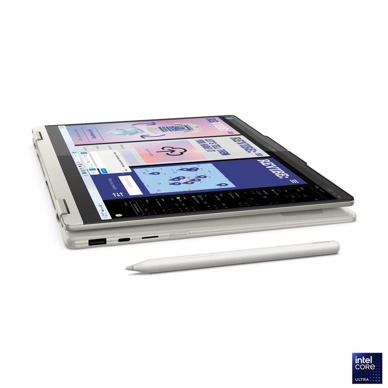 Lenovo YG 7 2-in-1 ULT5 16GB 512GB W11H Copilot+ PC Intel Core Ultra 5 226V Hybrid (2-in-1) 35.6 cm (14") Touchscreen WUXGA LPDDR5x-SDRAM Wi-Fi 7 (802.11be) Seashell (colour) Turkish