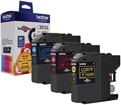 Brother Genuine Standard Yield Color Ink Cartridges, LC2013PKS, Replacement Color Ink Three Pack, Includes 1 Cartridge Each of Cyan, Magenta & Yellow, Page Yield Up To 260 Pages/cartridge,Magenta, Cya