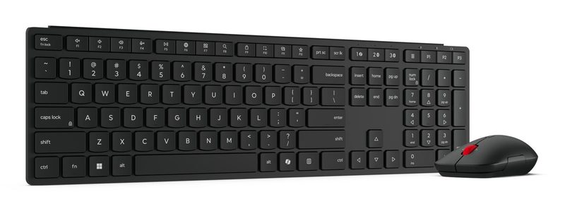 Lenovo 4X31S04810 keyboard Mouse included Office RF Wireless + Bluetooth US English Black