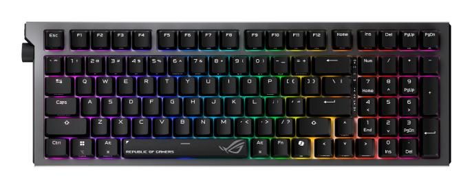 ASUS ROG Strix Morph 96 keyboard Gaming USB + RF Wireless + Bluetooth QWERTZ German Black