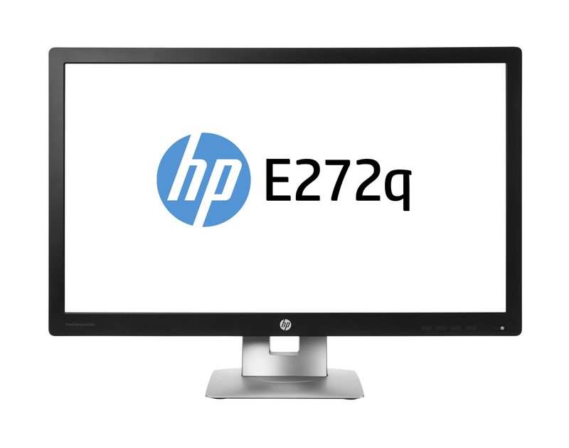 HP EliteDisplay E272q computer monitor 68.6 cm (27") 2560 x 1440 pixels Quad HD LED Black, Silver