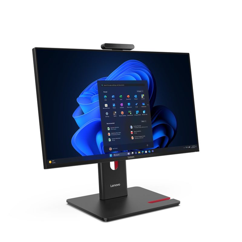 Lenovo ThinkCentre M70a Gen 6 Intel Core Ultra 5 235T 60.5 cm (23.8") 1920 x 1080 pixels Touchscreen All-in-One PC 16 GB DDR5-SDRAM 512 GB SSD Windows 11 Pro Wi-Fi 6E (802.11ax) Black