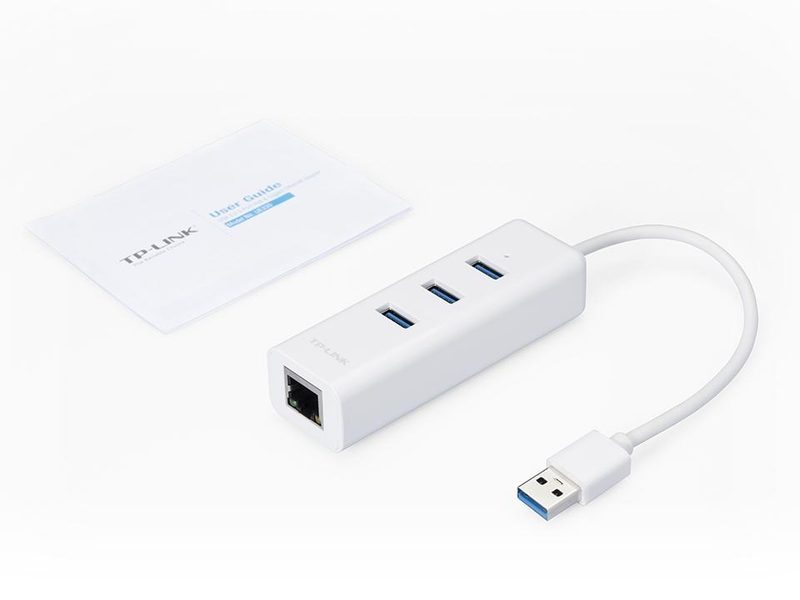 TP-LINK USB 3.0 3-PORT HUB&GIGABIT ETHERNET UE330