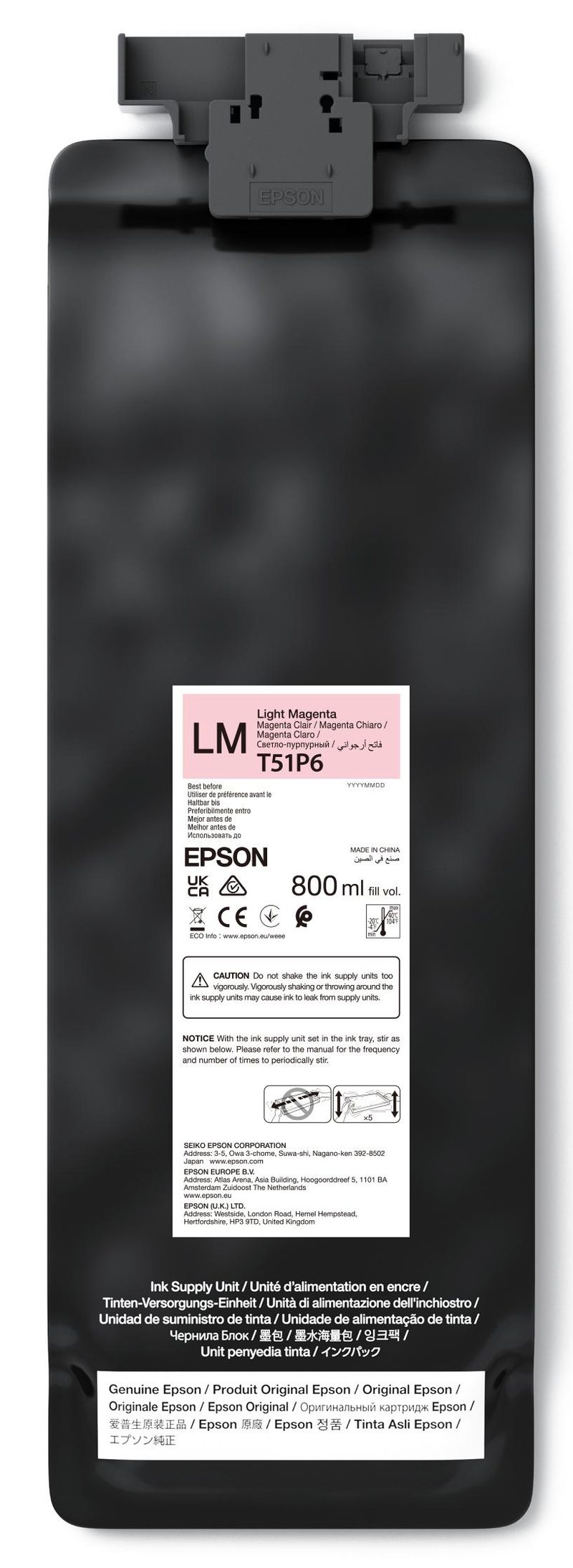 Epson UltraChrome GS3 Light Magenta T51P600 (800ML)