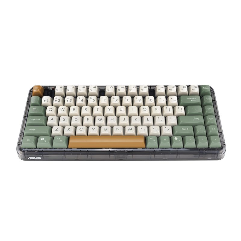 ASUS Jelly75 KD201 /MK-WH/GE/83 keyboard Universal USB + RF Wireless + Bluetooth Multicolour